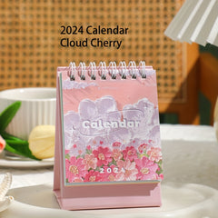 Mini Desk Calendar Colorful Tabletop Flip Calendar