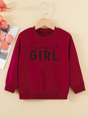 Girls' ''Mama's Girl'' Graphic Sweatshirt