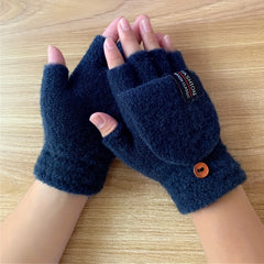 Rechargeable Heated Half Finger Gloves USB Charging Winter Hand Warmer