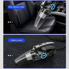 4-In-1 Car Vacuum Tire Inflator with Digital Gauge & LED Light