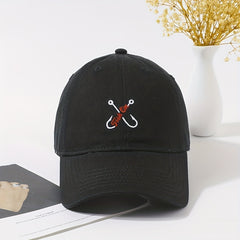 Letter Hook Embroidery Baseball Cap Unisex Golf Sun Hat Adjustable Dad Hats