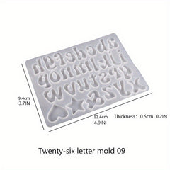 Crystal Drip Gel Mirror Case Number Keychain Molds