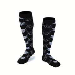 5 Pairs Durable Compression Socks for Running, Hiking, Cycling