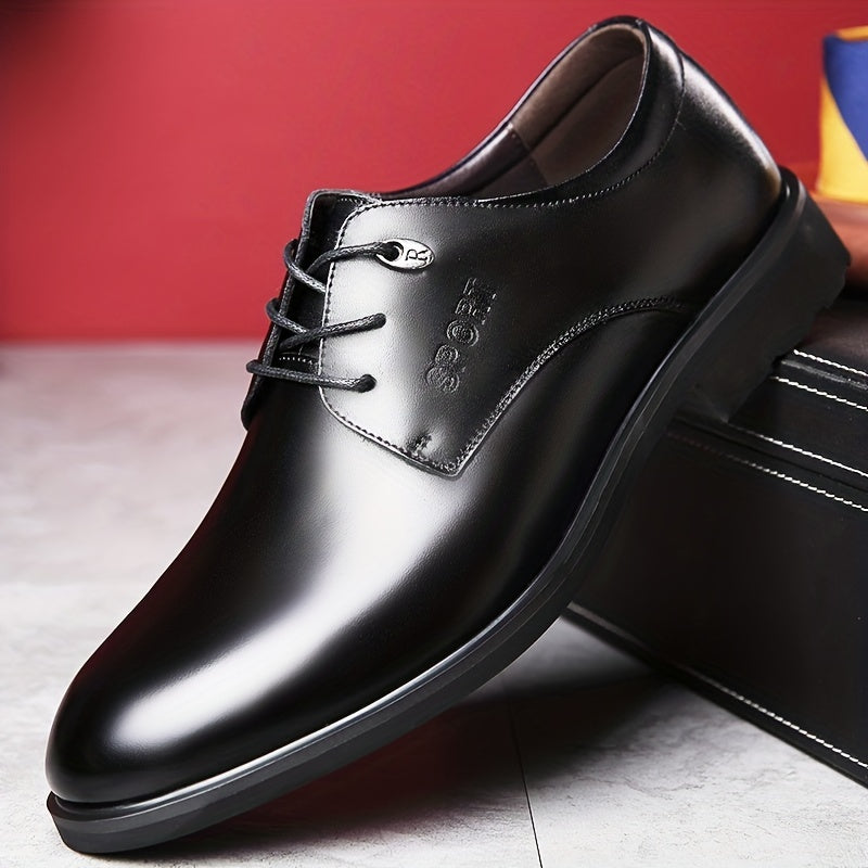 Men's Lace-up Derby Shoes for Business Formal Events