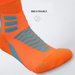 Men's Athletic Crew Socks Moisture Wicking Sports Soccer Basketball Running