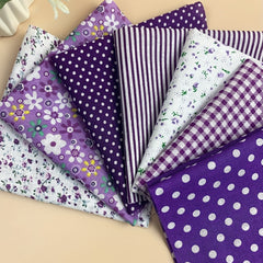 Purple Cotton Fabric For Sewing Dolls DIY Home Textile Cloth 24 89 Cm