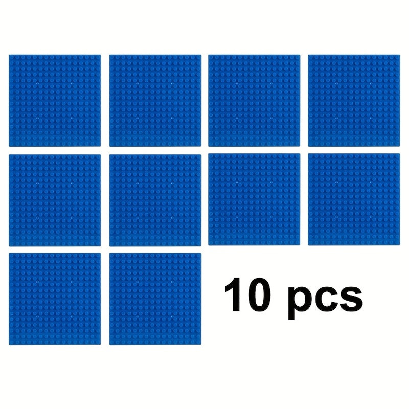 10pcs 5x5 Base Plates for Building Blocks, Compatible with All Brands