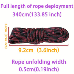 24pcs 24 Colors Multifunctional Survival Rope Dog Leash Clothline