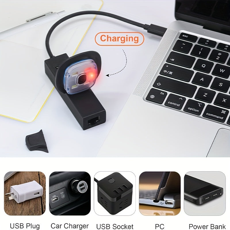 LED Hat Light USB Rechargeable Beanie Headlight For Outdoor Sports