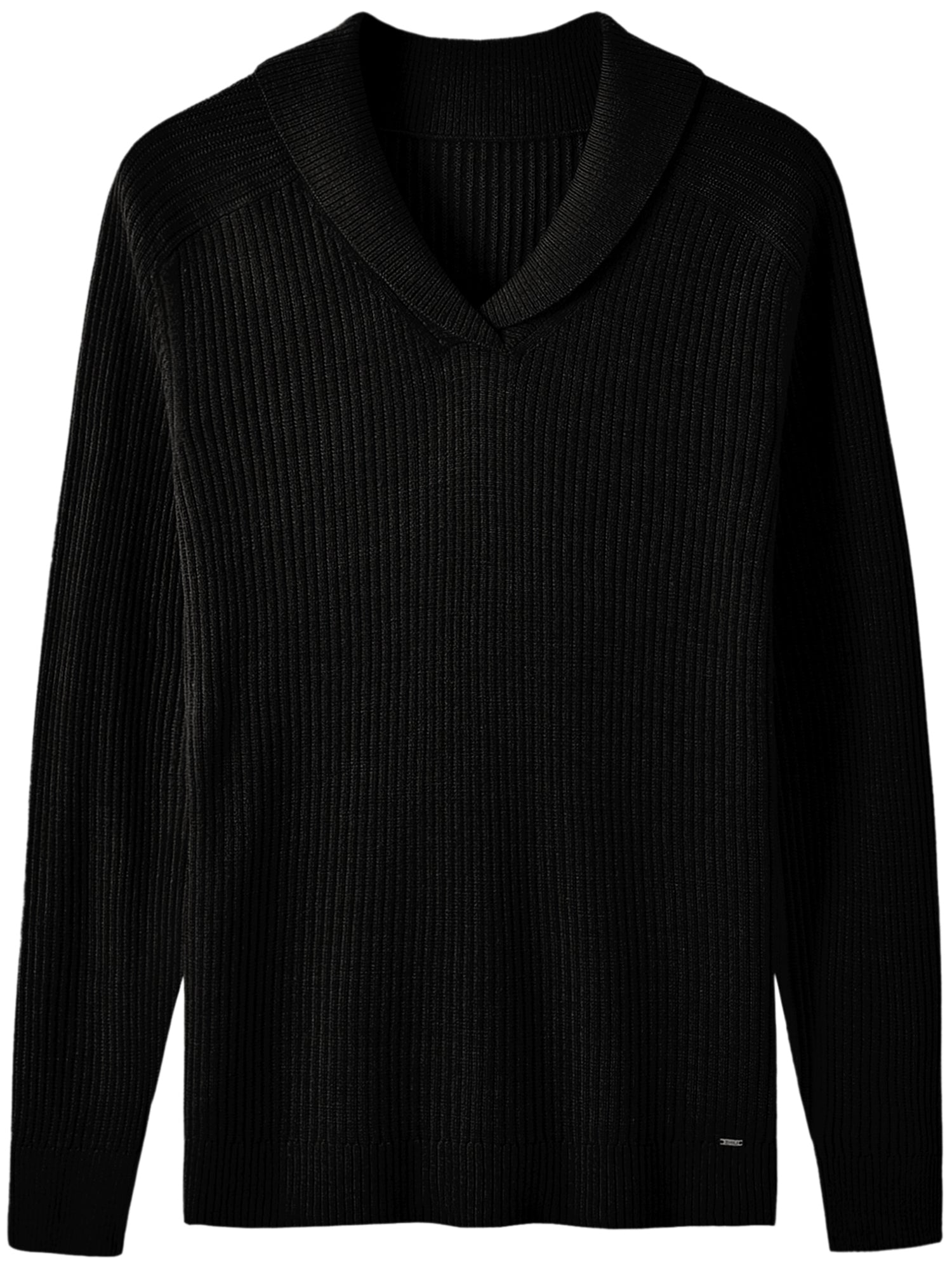Retro Men's Shawl Collar Knitted Pullover Sweater