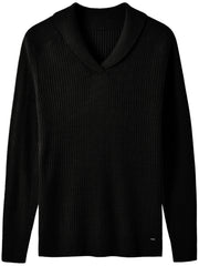 Retro Men's Shawl Collar Knitted Pullover Sweater