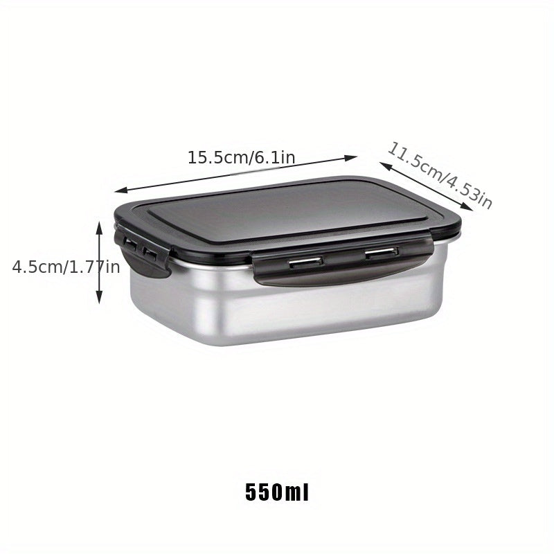 Leakproof Stainless Steel Lunch Box 550ml 850ml 1350ml Capacity
