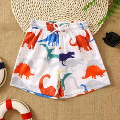 3D Print Dino Beach Trunks Kids Swimming Shorts