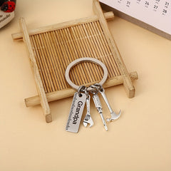 DAD Stainless Steel Keychain Wrench Screwdriver Accessories Gift