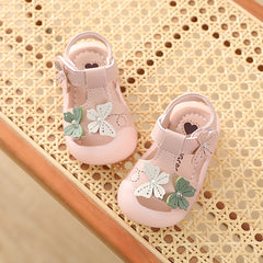 Baby Girls Butterfly Decor Soft Princess Sandals Crib Shoes for Toddler