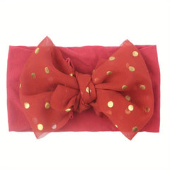 Baby Headbands Dotted Bowknot Hairbands Hair Accessories For Girls