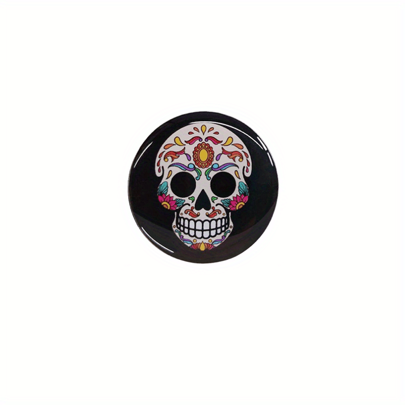 Golf Metal Hat Clip Skull Drop Glue Mark