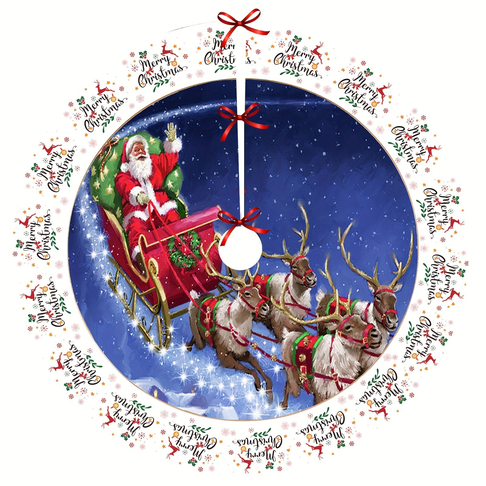 1pc Christmas Tree Skirts 121 92 Cm Christmas Tree Skirt Christmas Decorations