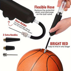 4pcs Portable Manual Pump Volleyball Football Air Pump
