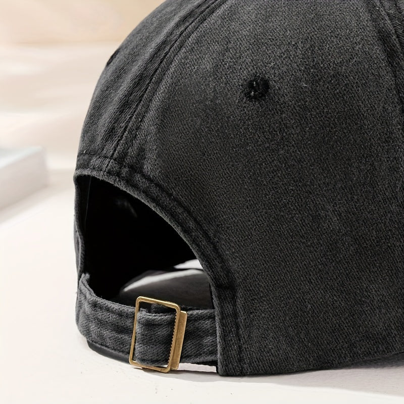 Soft Top Baseball Cap with Letter Embroidery for Outdoor Sport