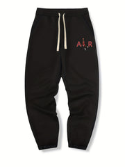 AIR Print Drawstring Sweatpants Loose Fit Pants Men's Casual Joggers