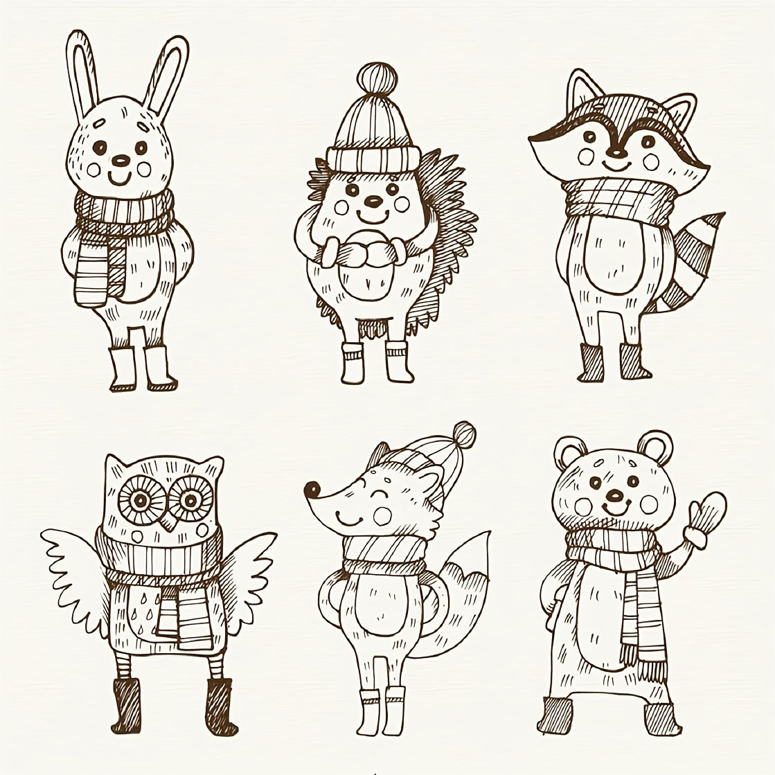 Clear Silicone Animal Stamps for Scrapbooking, Card Making