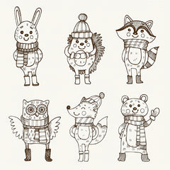 Clear Silicone Animal Stamps for Scrapbooking, Card Making