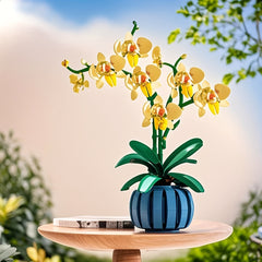 1000 Pieces Orchid Building Blocks Create Floral Landscape