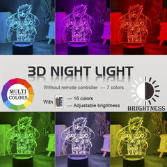 3D LED Night Light Acrylic Animation Table Lamp for Bedroom Decor