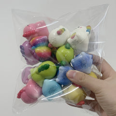6pcs 12pcs Mini Axolotl Squishy Toys Easter Party Favors Games Prizes