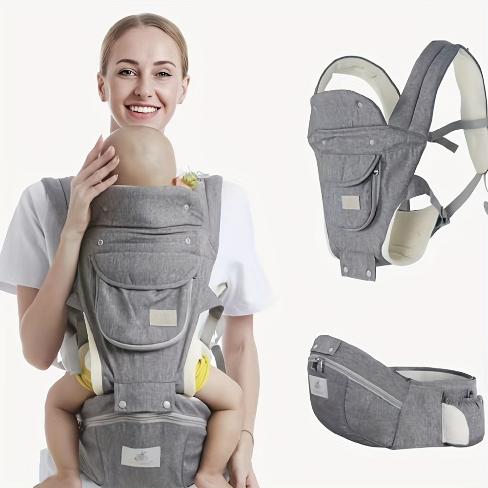 Gabesy Baby Carrier With Hip Seat Soft Cotton 3 In 1 All Size For Newborn