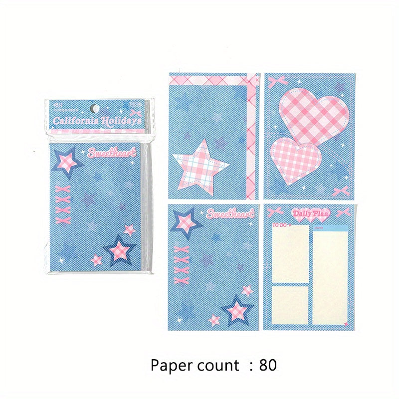 Sweet Cowboy Series Memo Pad Cartoon Small Sticker Memo