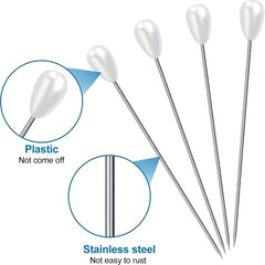 100pcs Pearl Head Pins for DIY Crafts Jewelry Making Sewing