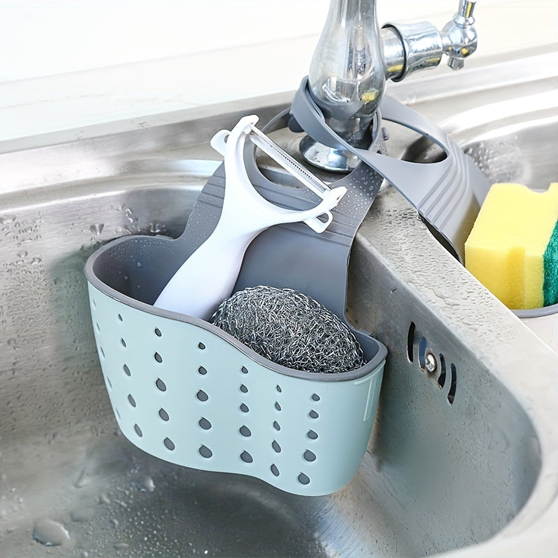 Saddle Type Sink Sponge Storage Drain Rack Hanging Bag
