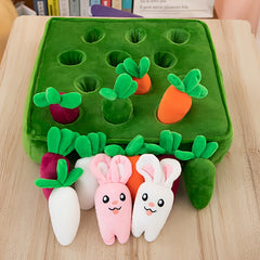 Interactive Plush Toy Doll Game Set 13 77in Carrot Puzzle Green Carrot
