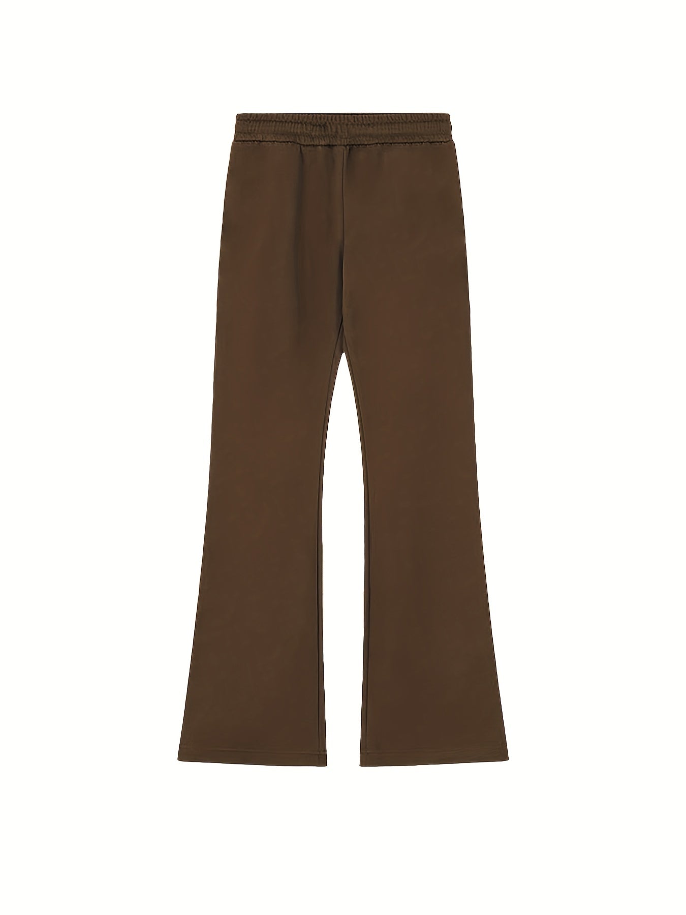Leaf & Slogan Print Men's Drawstring Jogger Pants