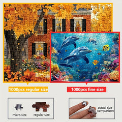 Kanagawa Surfing 1000pc Jigsaw Puzzle for Adults & Family Relaxation