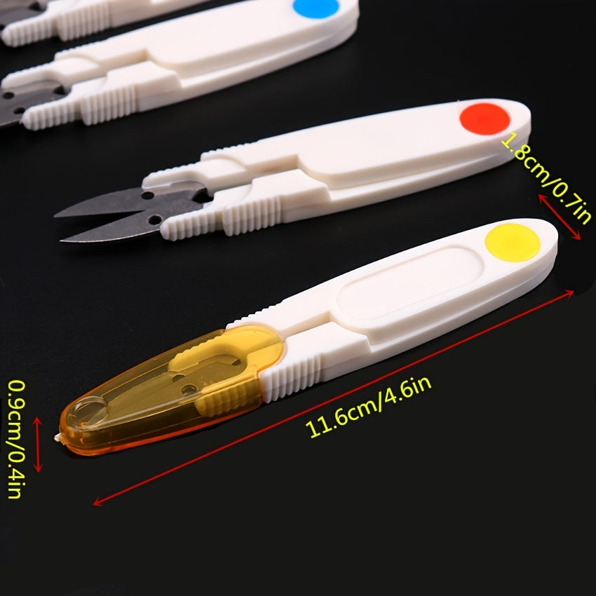Plastic Handle Safety Sewing Scissors Thread Embroidery Craft Clipper