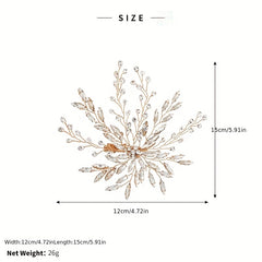 Rhinestone Bridal Hair Clip Wedding Hairpin Head Accessories