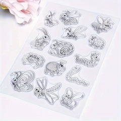 Ant Snail Bee Insect Clear Stamp DIY Scrapbooking Album Crafts