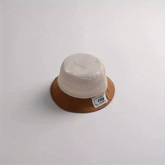 Kids Drawstring Mesh Fisherman's Hat Sunscreen Bucket Cap