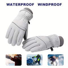 Winter Warm Skiing Gloves Windproof Waterproof Touch Screen Mittens