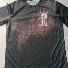 Men's K Print T-Shirt 3D Digital Print Short Sleeve Tee