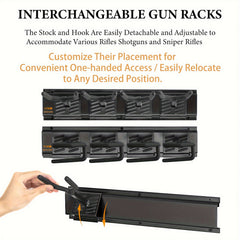 Heavy Duty Wall Mount Steel Rack with 3 Slots, Holds Up to 72.57 KG