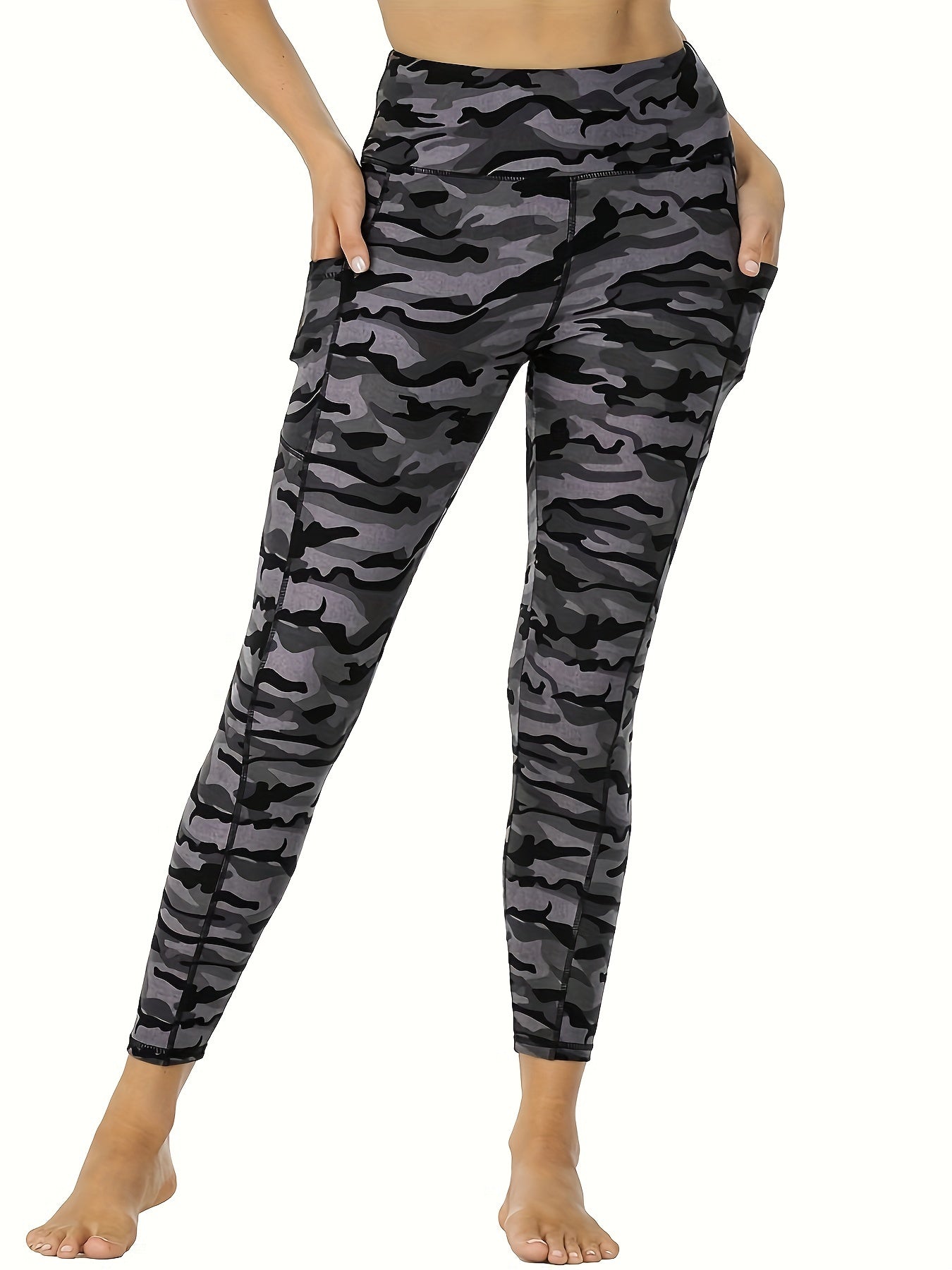 Camouflage Butt Lifting Leggings High Stretch Yoga Pants