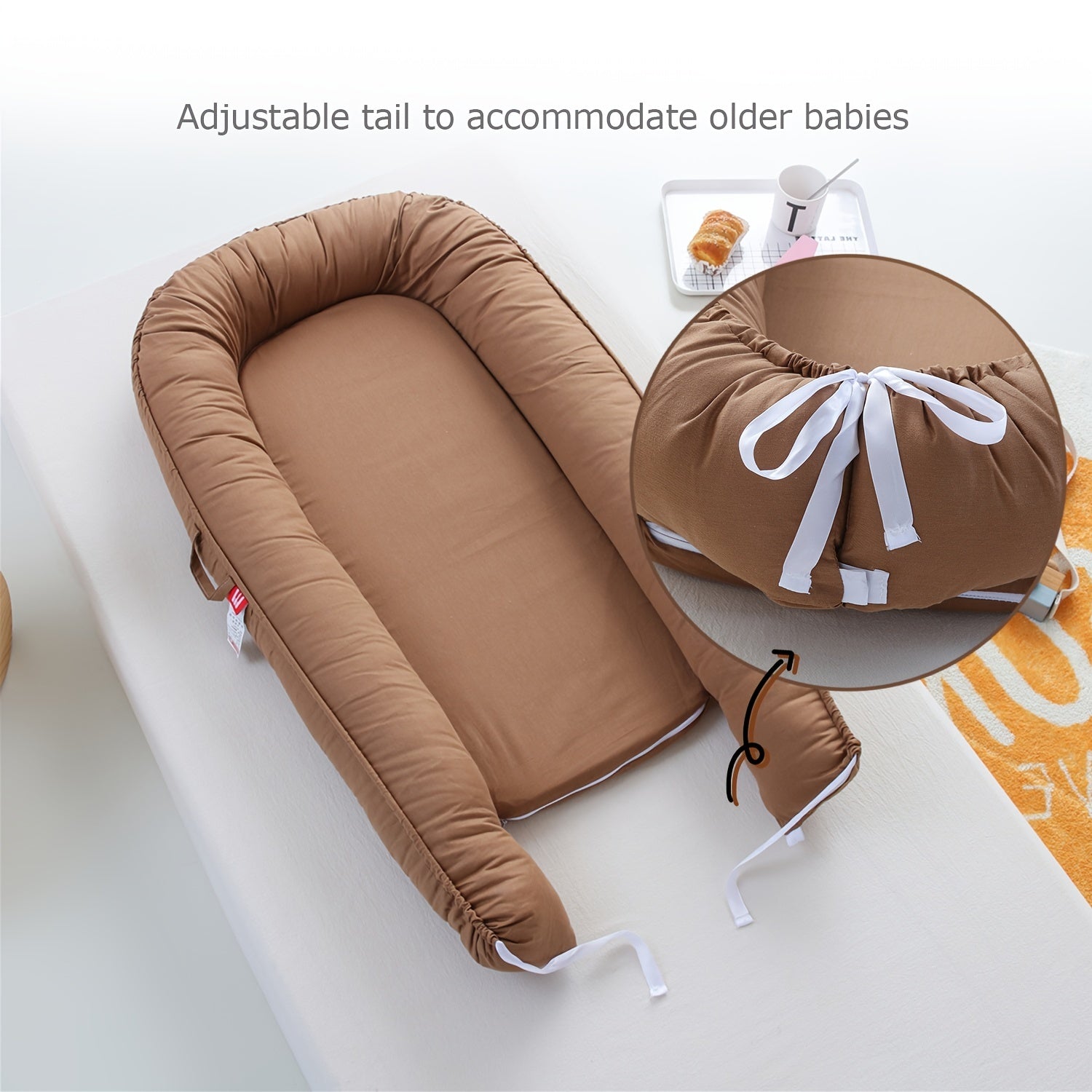 Organic Cotton Baby Lounger Nest Soft and Breathable Co Sleeping Bed