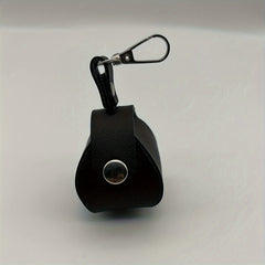 Outdoor PU Leather Golf Ball Bag w/ Magnetic Buckle