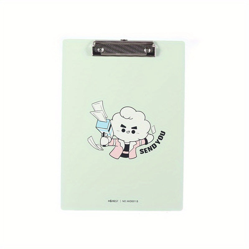 A4 Cartoon Clipboard File Clip Hardboard Paper Holder Memo Folders
