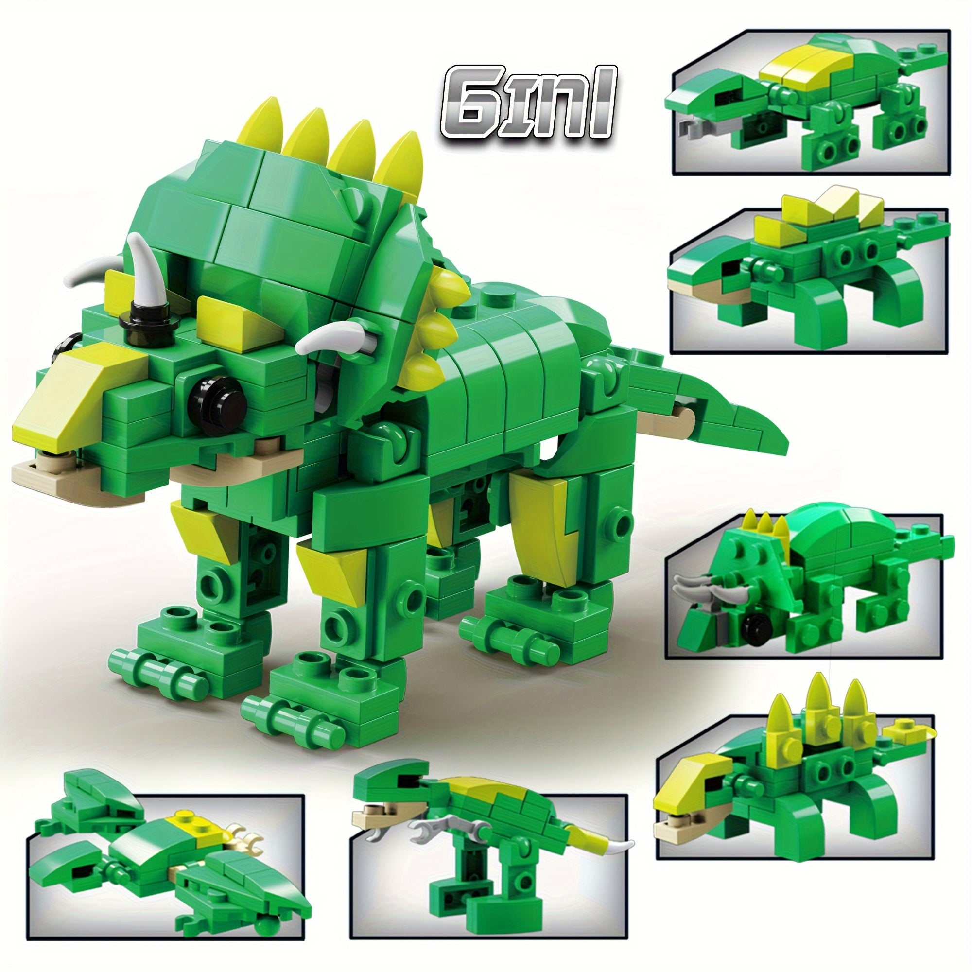 Dinosaur Building Block Toy Set - Triceratops Pterosaur - 172pcs