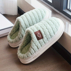 Women's Cozy Smile Face Fuzzy Slippers